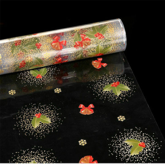 Iliadis Cellophane Holly Christmas Wrapping Paper for Gift Multicolour 5000x80cm.