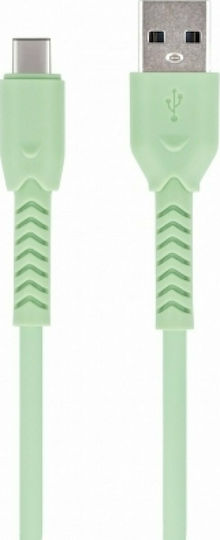 Maxlife Braided USB 2.0 Cable USB-C male - USB-A Πράσινο 1m MXUC-04CG