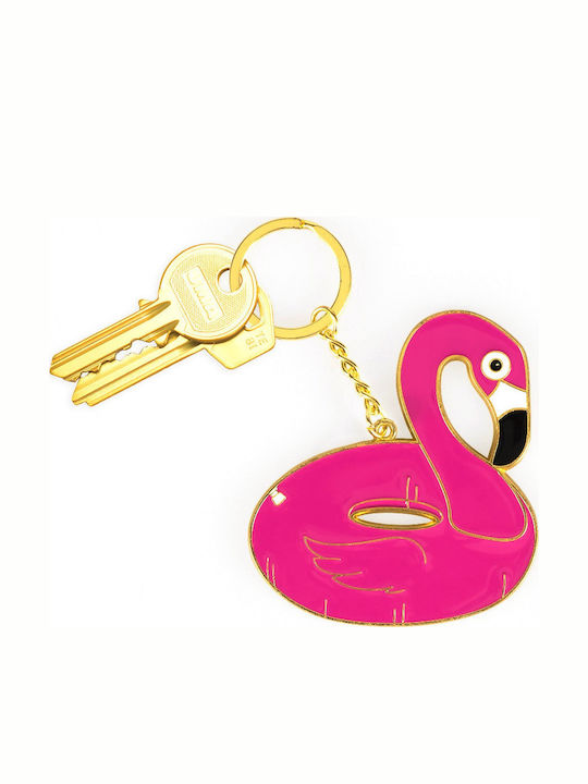DOIY Breloc Metalic Flamingo