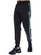 Elijah Sweatpants Glossy with Elastic Black