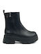 Leather Women's Ankle Boots Black