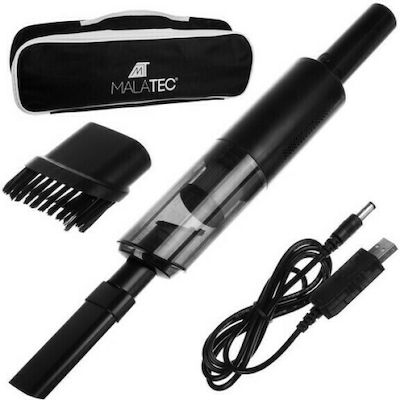 Malatec Car Handheld Vacuum Dry Vacuuming with Power 120W Rechargeable 12V 6.5x6.5x36.5cm (000