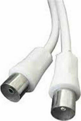 Sbox Antenna Cable Coax male - Coax female White 10m (RF-10) 1pcs