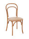 Cafe Wooden Chair Natural 45x54x89cm
