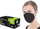 Famex Μάσκα Προστασίας FFP2 σε Μαύρο χρώμα 60τμχ