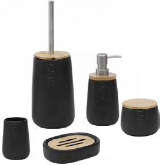 Eurocasa 6233 6229,6228 6230 6232 Ceramic Bathroom Accessory Set Black 5pcs