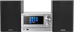 Kenwood Ηχοσύστημα 2 M-7000S 60W cu CD / Media digitale Player, WiFi și Bluetooth Argint