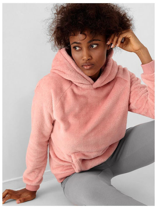 4F Women's Hooded Sweatshirt Pink