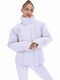 Zalikah Kurz Damen Puffer Jacke für Winter Gray