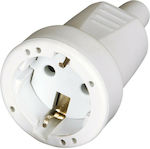 VK Lighting VK/10020/F/W Female Schuko Plug White