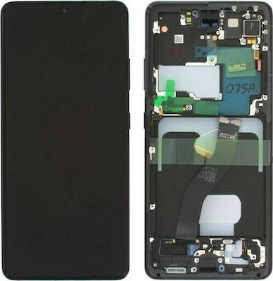 Samsung Mobile Phone Screen Replacement with Frame andTouch Mechanism for Galaxy S21 Ultra (Phantom Black)