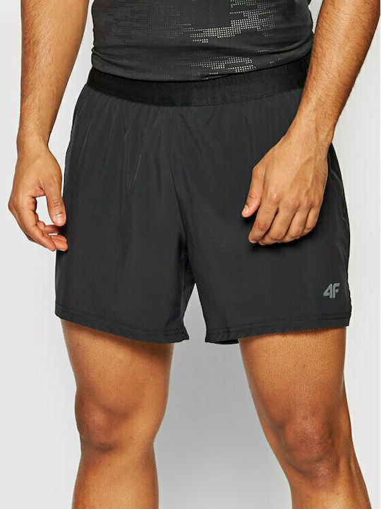 4F Sportliche Herrenshorts Schwarz