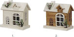 TnS Illuminated Christmas Decorative Wood House (Μiscellaneous Colors)