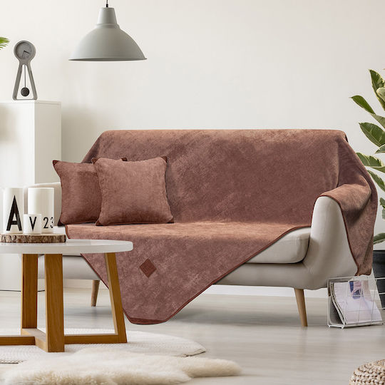 Beauty Home Покривка За Четириместен Диван Кадифе 180x350см Керамичен 8405ТЕТ