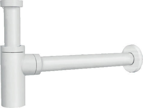Viospiral Kupfer Siphon Spülbecken mit Ausgang 32mm Weiß