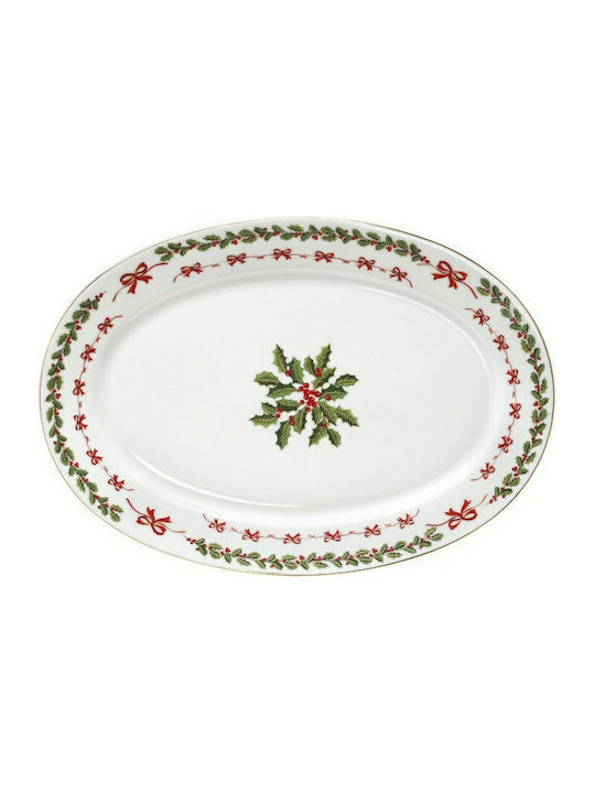 Cryspo Trio Christmas Porcelain Platter Ornament