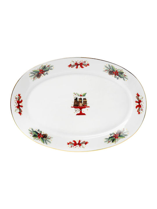 Cryspo Trio Christmas Porcelain Platter Ornament