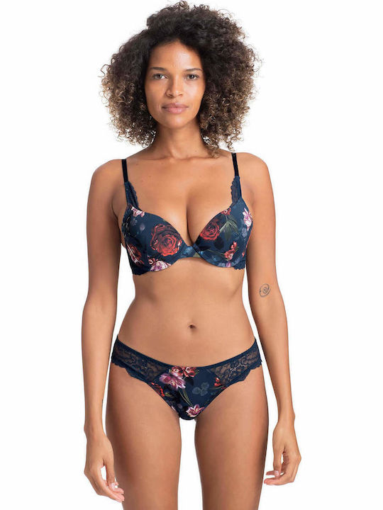 Dorina Push Up Bra Underwire Navy Blue