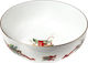 Cryspo Trio Weihnachtlich Schale Porzellan Weiß L21xD21cm.