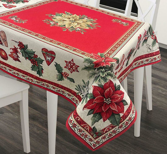 Linea Home Weihnachtlich Tischtuch Kunststoff L180xB140cm.