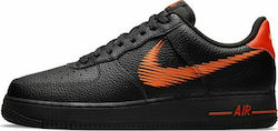 Nike Air Force 1 Men's Sneakers Black / Orange