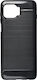 Forcell Carbon Umschlag Rückseite Silikon 0.5mm Schwarz (Moto G 5G Plus)