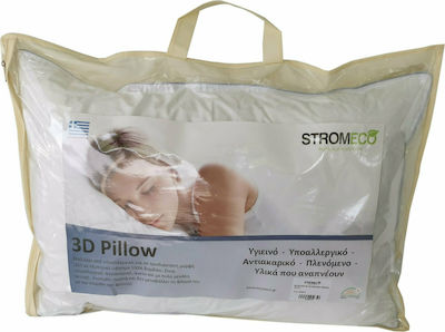 Strom Eco 3D Pillow Standard Pernă de Dormit Microfibra Mediu 50x70cm