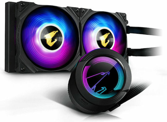 Gigabyte Aorus Waterforce 240 Water Cooling System AIO CPU With 2 Fans 120mm And ARGB Lighting