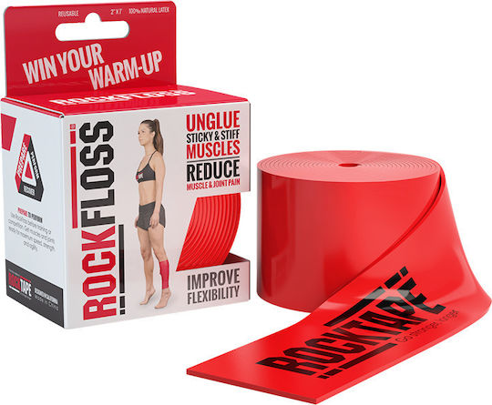 Rocktape RockFloss Λάστιχο Floss Band 5cm x 2.1m Κόκκινο