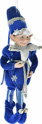 Iliadis Weihnachtsfigur Stoff Elf Blau 30cm