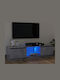 Stand TV Cu Iluminare LED Gri L120xA30xÎ35,5cm
