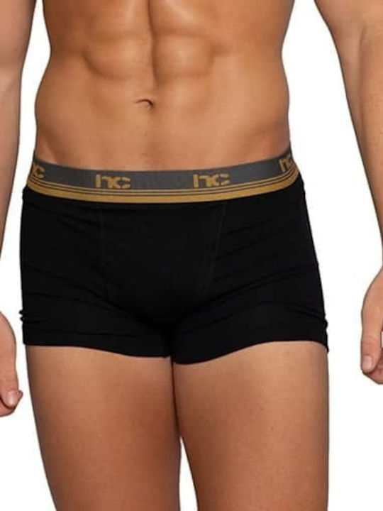 Nina Club 411 Herren Boxershorts Black / Gold 1...