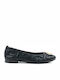 Synthetic Leather Ballerinas Black