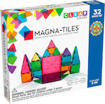 Magna-Tiles Μαγνητικό Παιχνίδι Μαγνητικά Πλακίδια Clear Colors για 3+ Ετών
