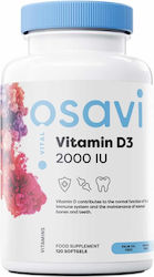 Osavi Vitamin D3 Βιταμίνη 2000iu 120 μαλακές κάψουλες