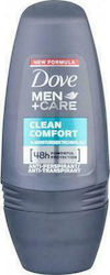 Dove Men+Care Clean Comfort Αποσμητικό 48h σε Roll-On 50ml