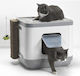 Pet Camelot Catconcept Cat Toilet Closed Gray L48 x W40 x H43cm