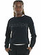 Lang Damen Sweatshirt Schwarz