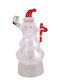 Santa Claus White 12cm 3pcs