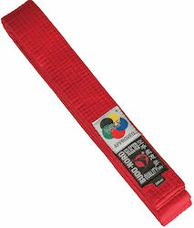 Budo Nord Karate belts with W.k.f recognition Red