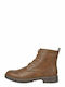 Jack & Jones Jaxton Men's Leather Military Boots Cognac