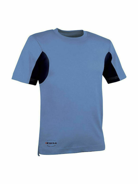 Cofra Cooldry Guadalupa Work T-Shirt Light Blue V081-0-02