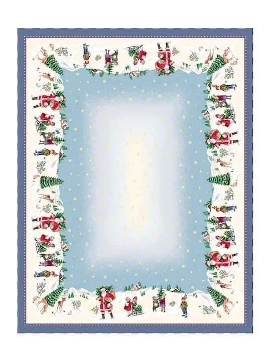 Vassiliadis Bros Joy 246 Christmas Tablecloth Fabric Silver L240xW140cm.