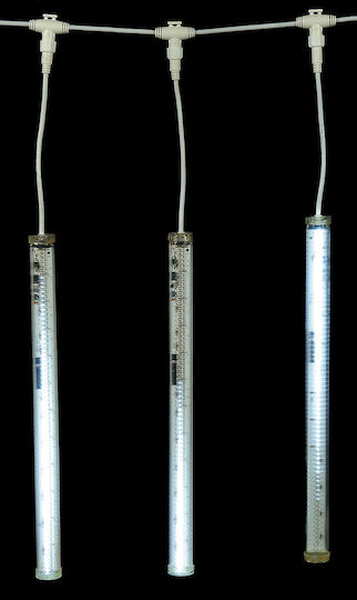 720 Lichterketten LED 10m. x 50cm Kaltes Weiß Typ Vorhang