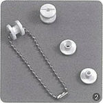 Next Screw Bookbinding 10mm Λευκή με Τρύπα Μήκος 1cm 100τμχ 100pcs