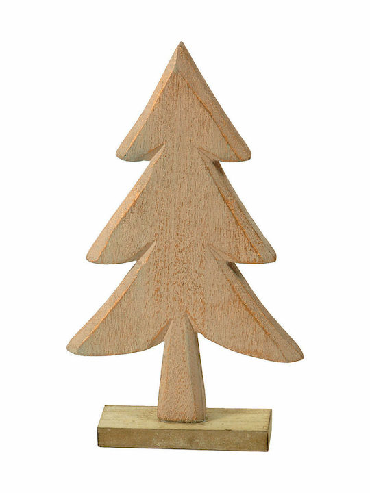 Weihnachtsdekoration Baum Dreieckig 19cm Beige