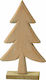 Weihnachtsdekoration Baum Dreieckig 19cm Beige