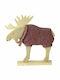 Lianos Christmas Wooden Figure Reindeer Copper Length 25cm