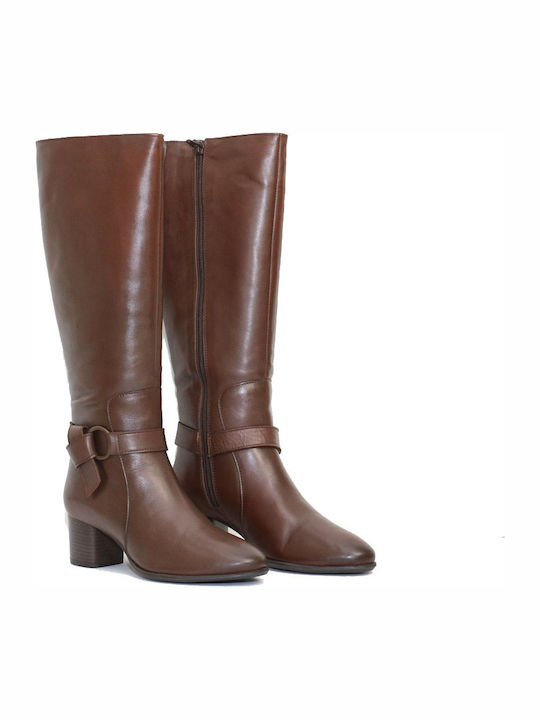 Women's Boots Wikers 62203 Brown Leather