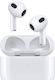Apple AirPods (3rd generation) with MagSafe Charging Case Слушалка за ухо Bluetooth Handsfree Безжични слушалки със Здравина за Спорт и Калъф за Зареждане Бяа
